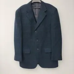 【未使用】ラルフローレン カシミヤ混 テーラードジャケット 黒 7 ブラック 古着 ラルフローレン Ralph Lauren カシミア混 紺ブレザー