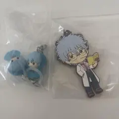 銀魂 坂田銀時 めじるしアクセサリー 坂田銀八 ラバーマスコット まとめ売り