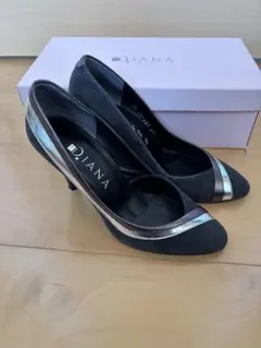ダイアナ　パンプス　チャコールグレー　21.5