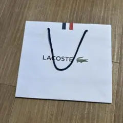 LACOSTE ショップ袋 中型 ホワイト