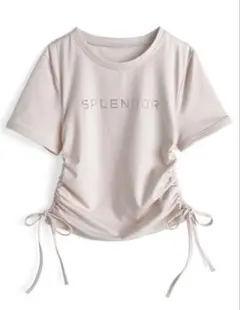 GRL ラインストーンロゴサイドドロストTシャツ[pm876]のサムネイル