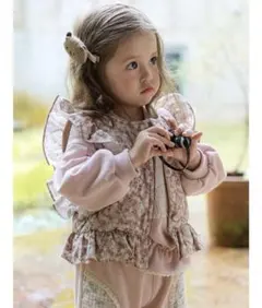 ＊美品＊PUELLA flo フラワープリント ベスト 3