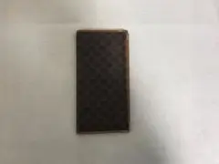 本物セリーヌCELINE本革レザーPVCキャンバス二つ折り長財布サイフ札入れ茶