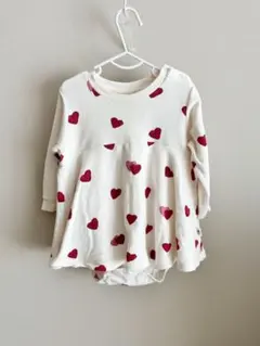 gelato pique ジェラートピケ ハート柄ロンパース