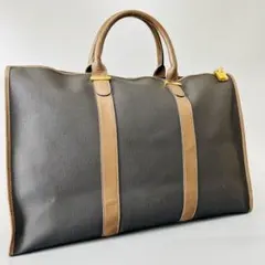 dunhill ダンヒル PVC×レザー ボストンバッグ トラベルバッグ グレーのサムネイル