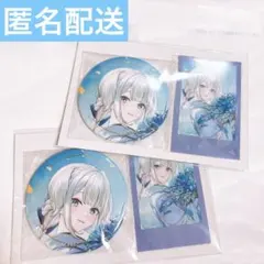 栞葉るり 誕生日グッズ 2025 箔押し缶バッジ&チェキ風カード にじさんじ