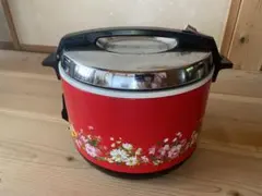エベレスト　レトロ保温ジャー　花柄レッドのサムネイル