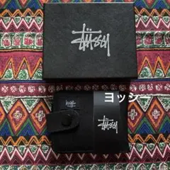Stüssy ブラック 二つ折り財布