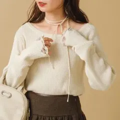 Kastane ダメージリブニットプルオーバー