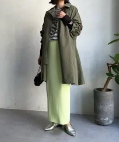 【新品未使用】DOUDOU テントコート ポンチョ カーキのサムネイル