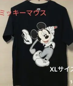 【匿名配送】ユニクロ ミッキーマウス Tシャツ XLサイズ　ネイビー