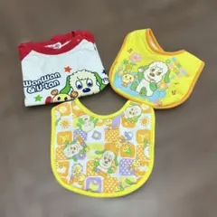 WanWan & U-tan Tシャツとビブセット 80サイズ