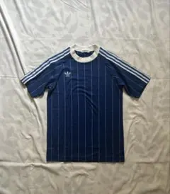 90s デサント製 アディダス 半袖スウェット 常田大希 好配色 紺×水色 