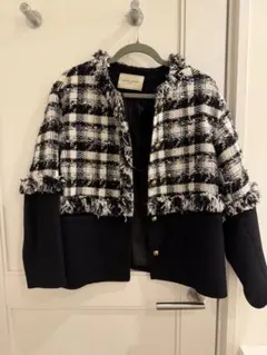 定価8万 美品　united arrows チェックツイードジャケット