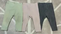 ユニクロ/80cmリブレギンス３枚セット/ズボン