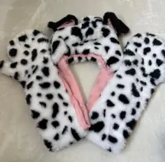 101匹わんちゃん　マフラーファンキャップ　ヒョウ柄　レオパード