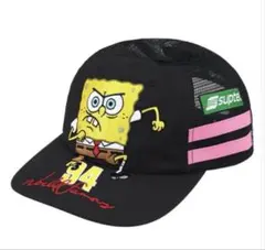 supreme スポンジボブ キャップ ネイビー ブルー 25SS ブラック ③