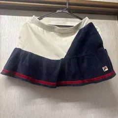 FILA フリルスカート ネイビー/ホワイト