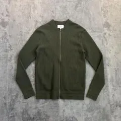 Calvin Klein オリーブ　グリーン カーディガン ニット　ブルゾン　M