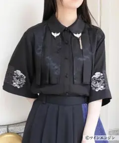 axes femme モノノ怪　ブラック ブラウス 劇場版モノノ怪】刺繍ブラウス axes femme - メルカリ