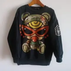 ヒステリックスカモフラージュ柄クマ トレーナー 120cm