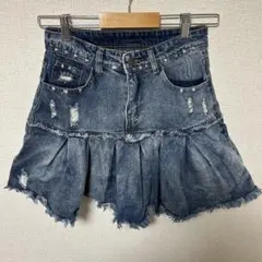 【SHEIN デニムフリルショートパンツ】