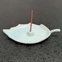 아리타 도자기 잎 향 홀더, 청색 및 흰색 도자기, 일반