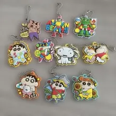 クレヨンしんちゃん ラバーキーホルダー ぶっくりラバマス グミ 10種セット