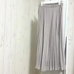 UNIQLO ユニクロ　プリーツスカート　ロングスカート　M グレー