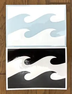 【波乗りパパ様専用】リクエスト分カッティングステッカー 黒・白色2枚