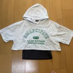 ラブトキ　レイヤードパーカーTシャツ 160のサムネイル