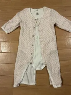 Petit Bateau　花柄コットンロンパース