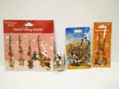 【ディズニー】ストラップ4点