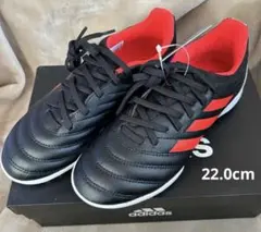 adidas ジュニア サッカーシューズ 22.0cm ブラック