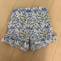 petit main 花柄フリルショートパンツ 120