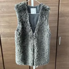 BAYFLOW グレー ファーベスト