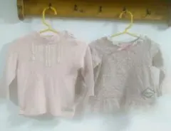 ビケット　トップス　80cm　2点セット　秋物　プティマイン　アプレレクール