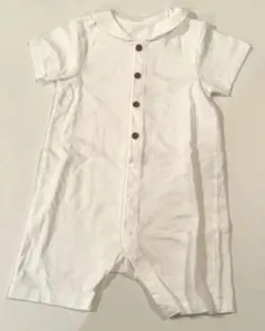 UNIQLO ショートオール　白　80cm 未使用タグなし