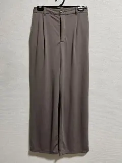 ※サイズ感について注意書き有　スラックス　パンツ　ブラウン　茶色