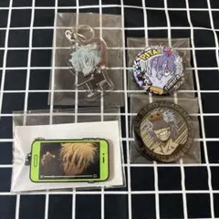 ヒロアカ　死柄木弔　缶バッジ　アクリルキーホルダー　ラバスト