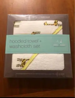 【新品未使用未開封】エイデンアンドアネイ　フード付きバスタオル　ウォッシュクロス