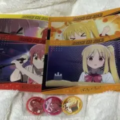 ぼっち・ざ・ろっく！ クリアビジュアルポスター 特典缶バッジ 7点