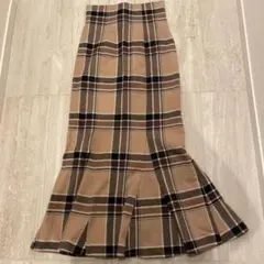 SNIDEL チェック柄タイトスカート