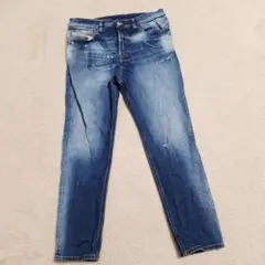 2005 DIESEL 鈕扣飛織錐形牛仔褲【M】W32 直筒