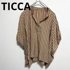 TICCA ティッカ ドルマンスリーブ バンドカラースキッパーシャツ 大きめのサムネイル