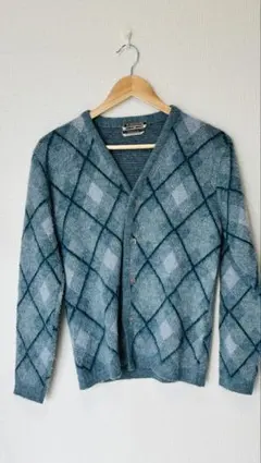 ROBERT BRUCE FLEECEAIRE モヘア アーガイル カーディガン