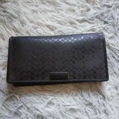 COACH シグネチャー 長財布 ダークブラウンのサムネイル