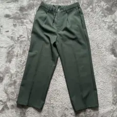 GU オリーブグリーン ワイドパンツ