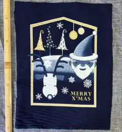 国産　藍染　生地　クリスマス