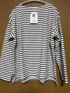 しまむら 田中里奈 mysa closet ボーダー プルオーバー 中茶